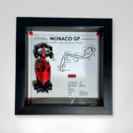 Monaco GP 2024 3D Shadow Box – Ferrari SF-23 Charles Leclerc