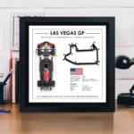 Max Verstappen Las Vegas Grand Prix - Las Vegas Strip Circuit - F1 3D Gift Ideas