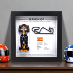 Oscar Piastri 2025 Spanish Grand Prix 3D Track Frame – Circuit de Barcelona-Catalunya Formula 1 Collectible Wall Art