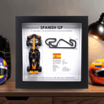 Oscar Piastri 2025 Spanish Grand Prix 3D Track Frame – Circuit de Barcelona-Catalunya Formula 1 Collectible Wall Art