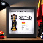 Oscar Piastri 2025 Spanish Grand Prix 3D Track Frame – Circuit de Barcelona-Catalunya Formula 1 Collectible Wall Art
