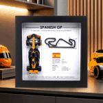 Oscar Piastri 2025 Spanish Grand Prix 3D Track Frame – Circuit de Barcelona-Catalunya Formula 1 Collectible Wall Art